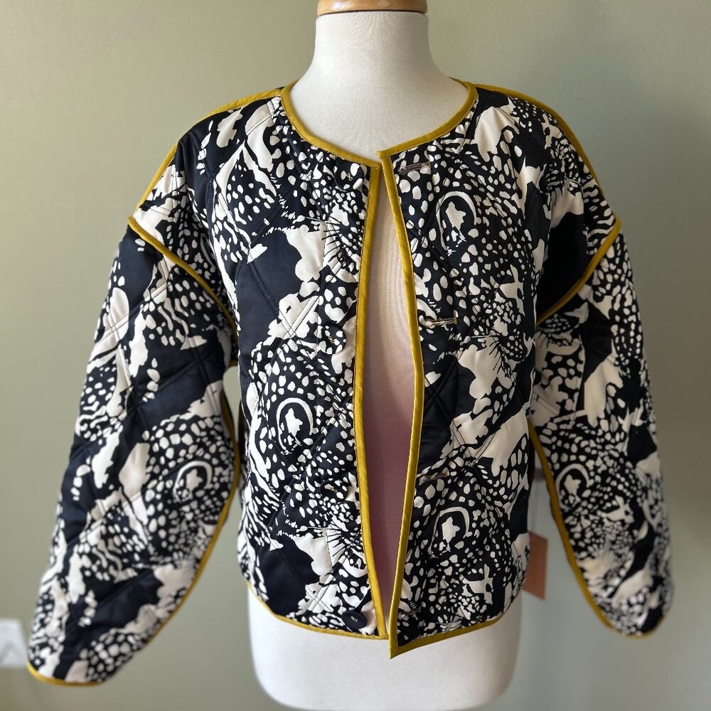 NWT Crosby by Mollie Burch Felix Reversible Black and White Leopard/ Pink